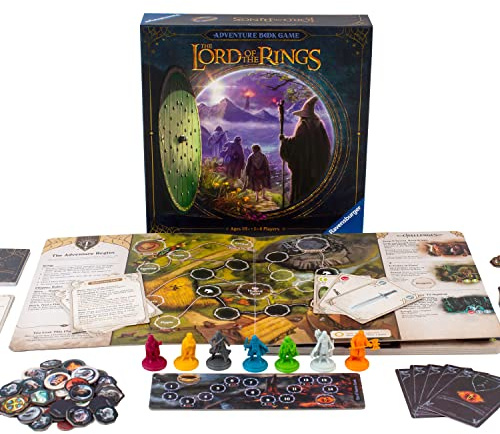 Lord of The Rings Adventure Book Game | Immersive Cooperative Gameplay | Innovative Chapter Book Format | Unique Corruption Track for Ages 10 and Up