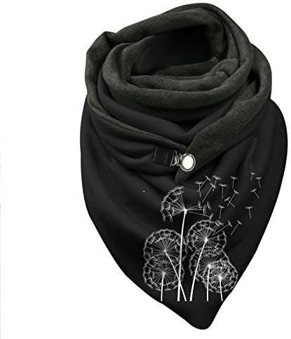 Dorjuli Schal Mit Knopf Damen Weiche Tücher Winterschal Baumwollschal Kaschmir-Schal mit Button Schal Schlauch Knopfschals Wickelschals Damenschal Scarf Women Winterschal Halstücher Schal