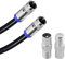 RG6 Coaxial Cable 1M TV Aerial Cable Broadband and Digital TV Aerial F Male to F Male Compression Connector For High-Speed Sky HD, Cable Box, Virgin Media, Satellite, Broadband Extension, White