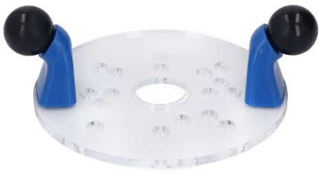 Sous-base Compacte, Guide de Routeur Universel pour Routeurs Compacts avec Trous Pré-percés, Tige Ronde, Modèles de Routeur Universels pour Garniture de Table Portable en PVC