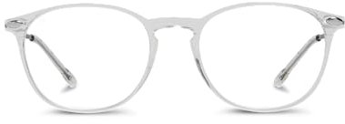 NOOZ Lunettes de Lecture Multi-Distance - Vision Claire jusqu'à 3 Mètres. Vision de Près et Moyenne Distance - Design Léger & Moderne – Presbytie - Unisexe – Étui Inclus - Ovale - Crystal - 2