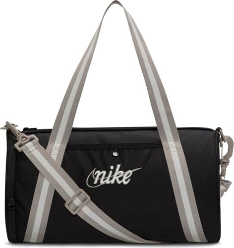 Nike Unisex Nk Heritage Duff - Retro 13L Sporttasche, Black/College Grey/Summit Whit