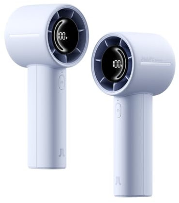JISULIFE Mini ventilateur portable, 5000mAh, rechargeable, jusqu'à 28 heures de refroidissement, 5 vitesses, petit ventilateur personnel pour voyage, camping et plage