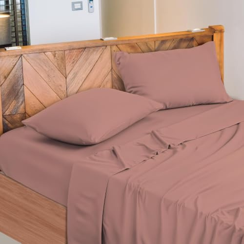NARCISO Juego de Sabanas 90x200 100% Algodón Made in Italy, Juego de Cama Completo Compuesto por 1 Sábana Bajera 90x200 con Elástico, 1 Sábana Encimera 150x290, 1 Funda de Almohada 50x80cm