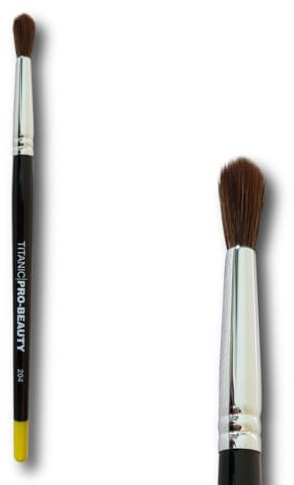 Titanic Brush – 204 Eyeshadow Blender Brush | Rounded Tapered Eye Blending for Cream & Powder | Seamless Crease, Outer Corner & Under-Eye Blending | Vegan & Cruelty‑Free