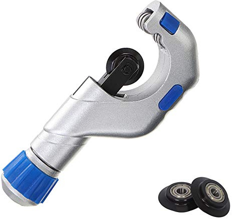 Taglierina tubo tubo portante 1/4-2 - 4EVERHOPE Taglierina in acciaio inox PVC per impieghi gravosi con 2 pezzi Lama portacoltelli (5-50mm)