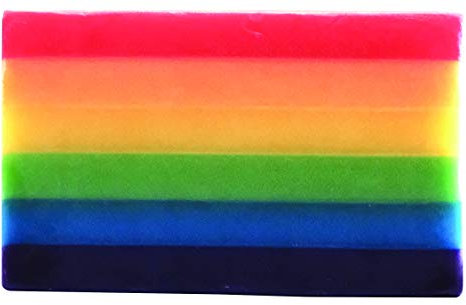 Winkee - Regenbogen Seife | Handseife für Männer und Frauen | Rainbow Soap | LGBTQ Soap | Seife Stück zum Händewaschen | Duschseife Männer & Frauen | Körperseife | Geschenk für Weihnachten