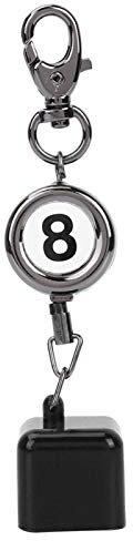 Billard Kreidehalter, Metall versenkbarer Pool Kreidehalter, schwarzer Gummi Billard Queue Schlüsselbund Snooker Billard Kreide Halter