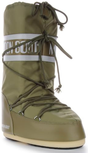 Moon Boot 140044, Unisex-Winterstiefel, Khaki, 35/38 EU