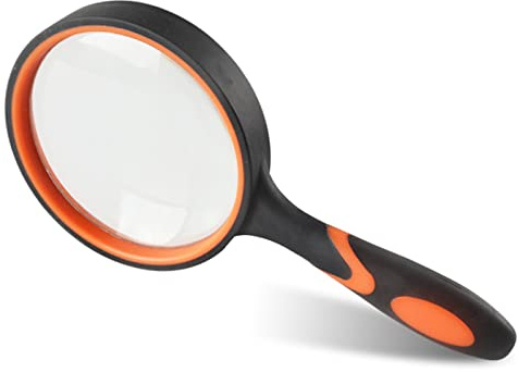 Lente D'ingrandimento, Vetro Ingranditore Portatile Di 10 Volte, Utilizzato Per La Lettura, La Manutenzione E La Valutazione Dello Specchio Ingranditore Per I Bambini E Gli Anzia(Size:12.6cm,Color:UN)
