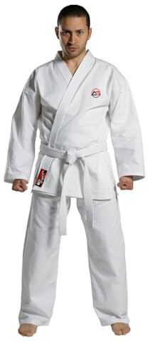 Athletics Gear - Completo Taekwondo con Cintura di | Uniforme Leggera in Misto Cotone e Poliestere, per Bambini, Uomini e Donne (5/180cm)
