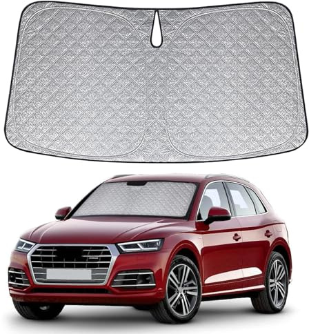 Copertura del Parabrezza Dell'auto Sostituzione per Audi Q5 2018-2024, Parasole per Parabrezza per Auto all'interno Pieghevole, Protezione Antipolvere Riflettente UV