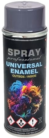 VE-INDUSTRIES Lackspray nach RAL Spraydose 400ml Buntlack für Holz, Metall (Graphitgrau - RAL7024)