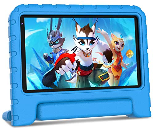 Aocwel tablet per Android 11 7 pollici ad alta definizione, 32GB (TF128GB) - processore quad core | WiFi 6 | dual cameras | controllo parentale | KID - anti shell, blu