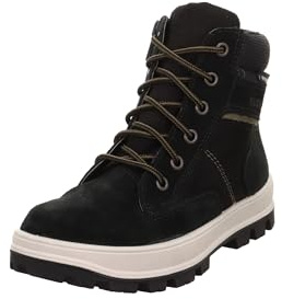 Superfit Jungen Tedd Leicht Gefütterte Sympatex Schwarz/Grün 0000 Stiefel, Schwarz Grün 0000, 43 EU Weit