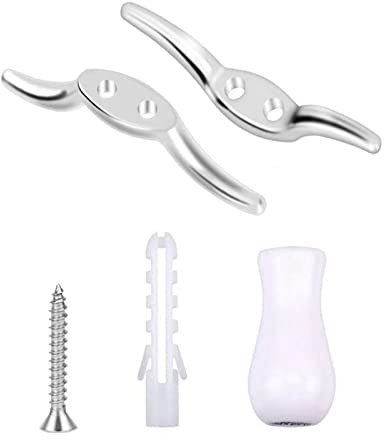 Cuerda de metal para colgar en el extremo de la persiana, colgante de madera con tornillos, fácil de montar, no se oxida, cordón para ventana, tacos, persianas, cordón