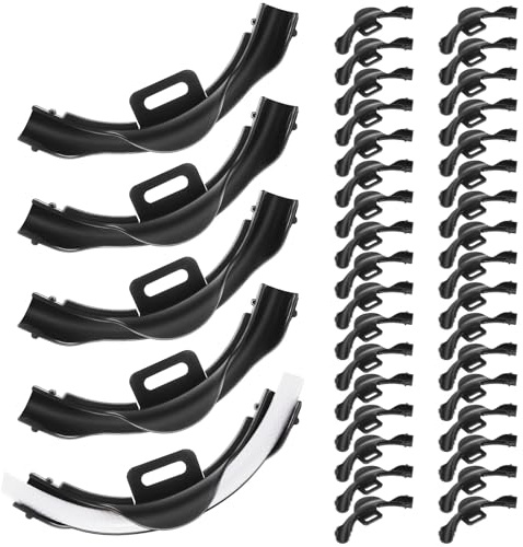 Pushglossy 35 Pcs 1/2 Pex 90 Degree Bend Support, Plastic 90 Degree Elbow Tubing Bend Support Black Pex Fittings Clamps Pipe Holder 1/2 Inch