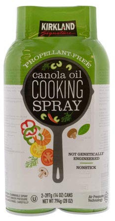 Kirkland Signature Canola Oil Cooking Spray Propellant Free - Pack of 2 x 397g