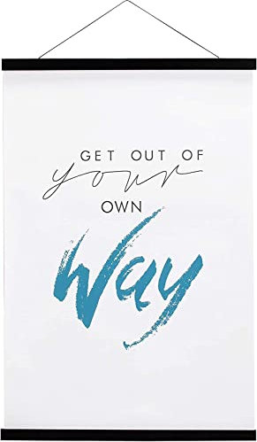 FALAMON A4 Poster Frame Hangers, Light Wood Wooden Magnetic Poster Hanger Frames Hanging Kit for Posters, Pictures, Prints, Photos, Maps, Scrolls, Canvas Artwork (21cm, Black)