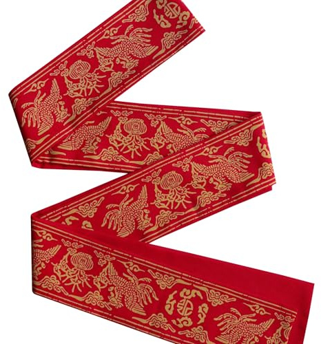 LEESLE Unisex Fashion Phoenix Waist Belt - Women's Fashion & Men's Fashion Traditional Waistband Cinch Belt Wide Belt Waist (Red)