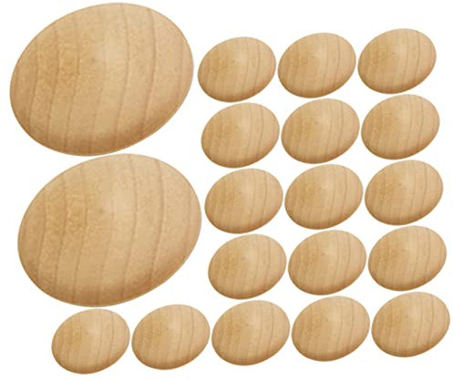 VILLCASE 100 Stück Möbel Lochstopfen Aus Holz Kleine Runde Möbellochabdeckungen Zur Dekoration Und Reparatur Von Möbeln Einfache Montage Polierte Oberfläche Geeignet Für Schrank Und Stuhlbeine