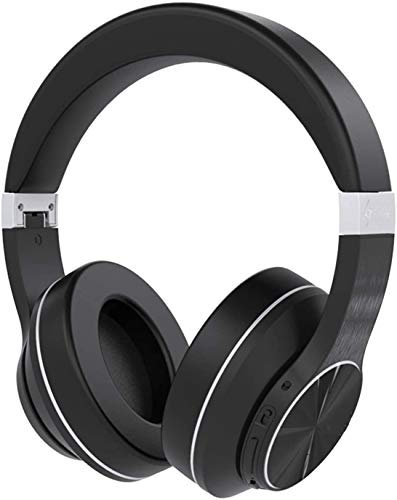 CAFFIA Lugn komfort trådlöst Bluetooth-hörlurar, brusavbrott, trådlösa Bluetooth-hörlurar, djupt bas, hi-fi-ljud, 20h plaidtime headset för vuxna, tv, online-klass, hemmakontor