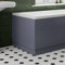 AURORA® 700 End Panel MDF Bath Panel 15mm Thickness, Modern Panels for Bathroom Baths Soaking Tubs, Adjustable Plinth, Easy to Cut, Dark Grey Gloss