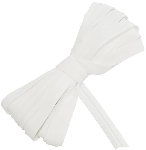 AERZETIX - C77503 - Cinta al sesgo 9 metros x 12mm - en algodón - color blanco - pasamanería galón ropa cojines edredones