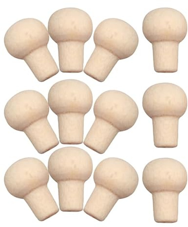 INOOMP 12 Boutons Miniatures en Bois pour Meubles De Maison De Poupée 1:12 Poignées De Tiroir Accessoires Miniatures pour Mobilier De Maison Miniature DIY Décoration