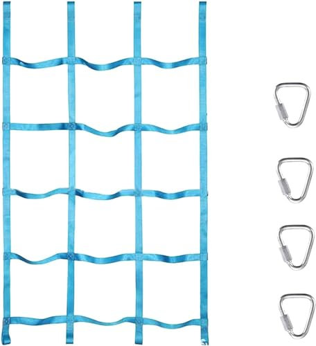 Klätternät, Kraftig klättringsnät for repstege, Utomhuslastnät for klättring(Light Blue)