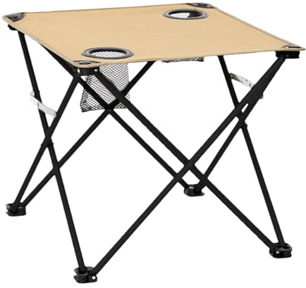 gifyym campingbord – bärbart campingbord – vikbart utomhusskrivbord med justerbar höjd | Resebräda med 2 kopphållare, lätt skrivbord utomhus för vandring, picknick, terrass,