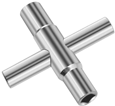 Yphzmtz Multifunktionell fyrkantig nyckel | 4-vägs innermått 6,5 mm/7 mm/8 mm/9 mm – ventilationsnyckel för ellåda, gas/vatten/elmätarlåda och kopplingsskåp