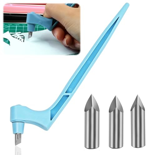 THQAE Utensili da Taglio Artigianali, Craft Cutting Tools, Taglierino di Precisione，Coltello Artigianale, Strumento Artistico con Lame 360 Gradi Rotanti（15°/30°/45°）