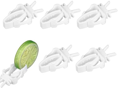VAEIORP 6 Pezzi Accessori per Gabbia, Clip Porta Cibo per Gabbia Pappagalli, Frutta e Verdura, in Plastica per Uccelli, Pappagalli, Cocorite, Calopsite, Cacatua, Piccoli Animali