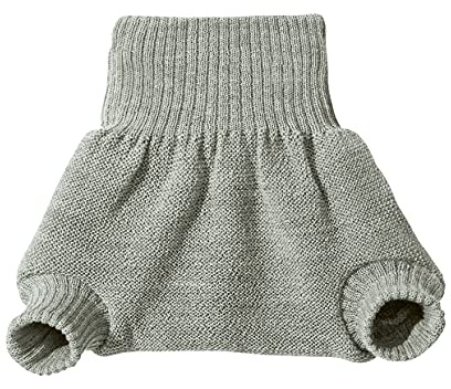 Culotte de protection grise en laine Mérinos 2-3 ans - DISANA