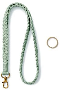 AOKSUNOVA Schlüsselband Grün Schlüsselanhänger zum Umhängen Lanyard Schlüsselband Lang Schlüsselkette