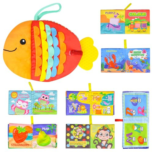 Scratch Art Toys For Infants Aged 0-6 Months | Tactile Sensory Toys For Babies | Gifts Suitable For Early Education For Infants Aged 0-6 Months (Colorful Cloth Books)