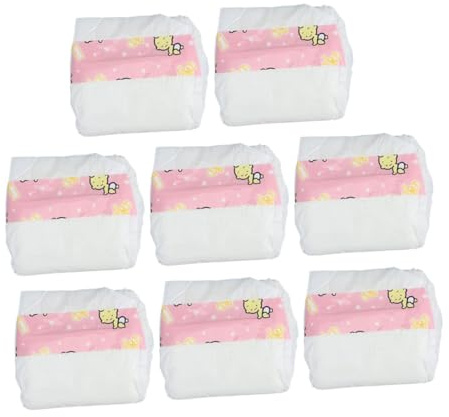 NOLITOY 8pezzi Pannolini per Bambole in Accessori per Pannolini per Bambole Stoffa per Neonati per Biancheria Intima per Pantaloni per Accessori Realistici