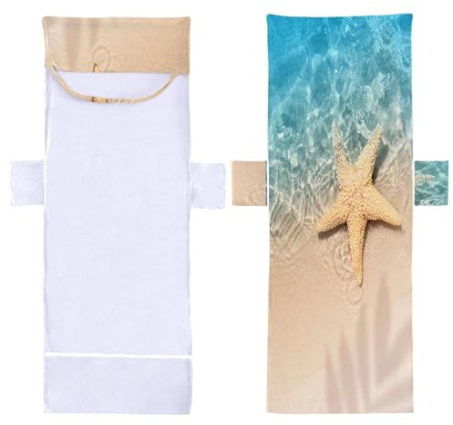 Handduksöverdrag För Solsäng - Mikrofiber 210x73cm | Med Absorberande Ficka | Överdrag För Solstol - For Innergård Picknick Spa Hotell Solbad