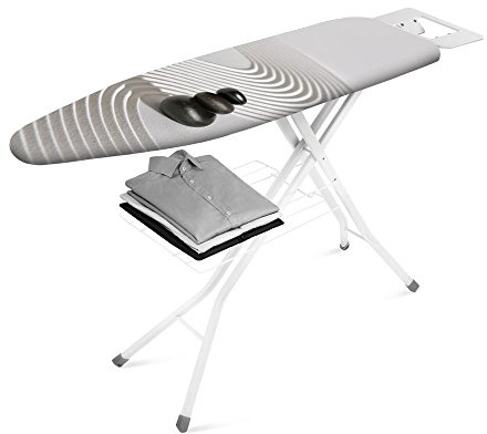 Metaltex ORIONE - Tabla de Planchar, Tapizado ARENA, Superficie de Planchado: 123x36cm