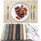 Leder Hitzebeständige Tischsets 6er Set Wasserdicht Abwischbar Waschbar PU Tischsets,Leicht zu Reinigen Anti-Rutsch Platzsets (6, Beige)