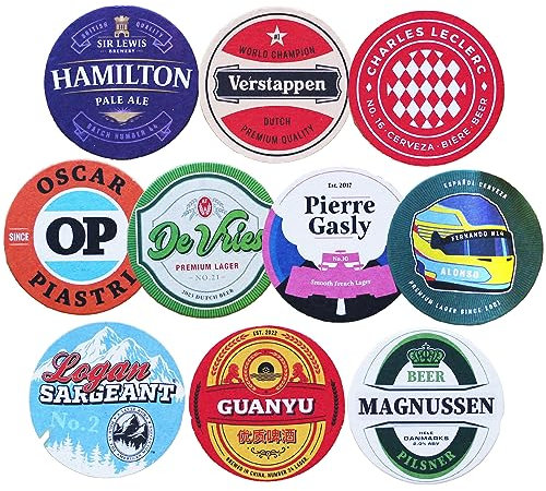 Formula 1 Beer Mats x10