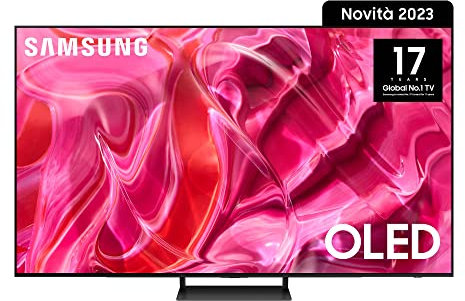 Samsung TV OLED QE65S90CAT, Smart TV 65” perfetto per il Gaming, OLED, Dolby Atmos, Alexa e Google Assistant Integrata, DVB-T2, Titan Black (Ricondizionato)