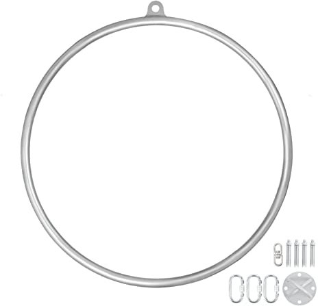 35 0 kg/770 Pfund Luftring -Set Yoga Circus Aerial Hoop Single/Double Point Dia. In 9 0cm 85 cm 80 cm Körperbau Leistungsstärker und effizienter(85CM Double Point)