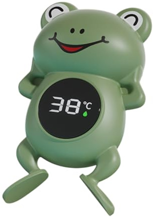 Termómetro de baño para bebé, termómetro digital de 7 cm con activación táctil, termografo de agua recargable tipo C, tipo bañera, protección para baño seguro del bebé