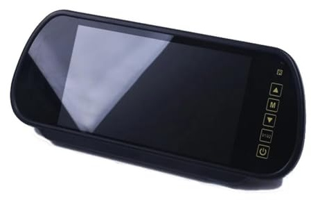 Rückfahrkameras 7 Zoll Autospiegel-Monitor Einparkhilfe 2 AV-Eingang Rückfahrkamera optional 12V-24V für Auto-LKW VR Unterputzkamera(Car Monitor)