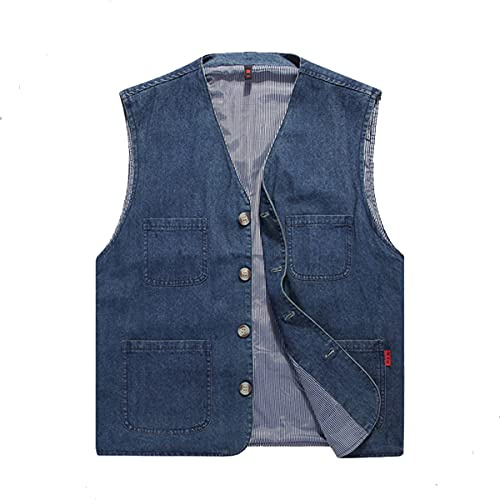TienNew Gilet da Caccia e Pesca, Gilet Outdoor da Uomo, con Gilet Multitasche in Cotone, da Esterni