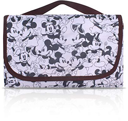 Finex Mickey Minnie Picnic Blanket Mat for Camping Hiking Outdoor Concert Travel Large Foldable Portable Reusable Black & White
