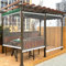 Rollos PVC Großer Wasserdichter Rollo Transparent für Außenfenster Pergola, PVC-Trennwände Aufrollen Jalousien, 95/115/135/155cm Breit (Color : W×H, Size : 135×200cm(53×78.7))
