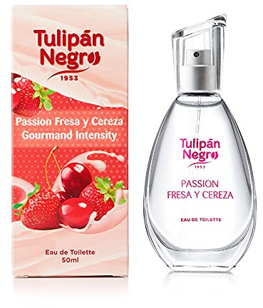 Tulipán Negro - Agua de Colonia Unisex, Fresa y Cereza, 50 ml